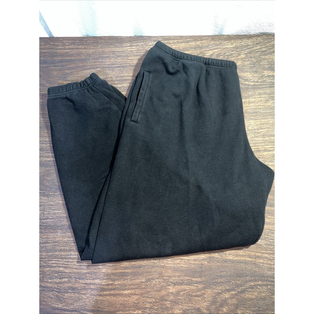 Skims Classic Black Drawstring Jogger Sweatpants Size XL Loungwear Baggy Fit